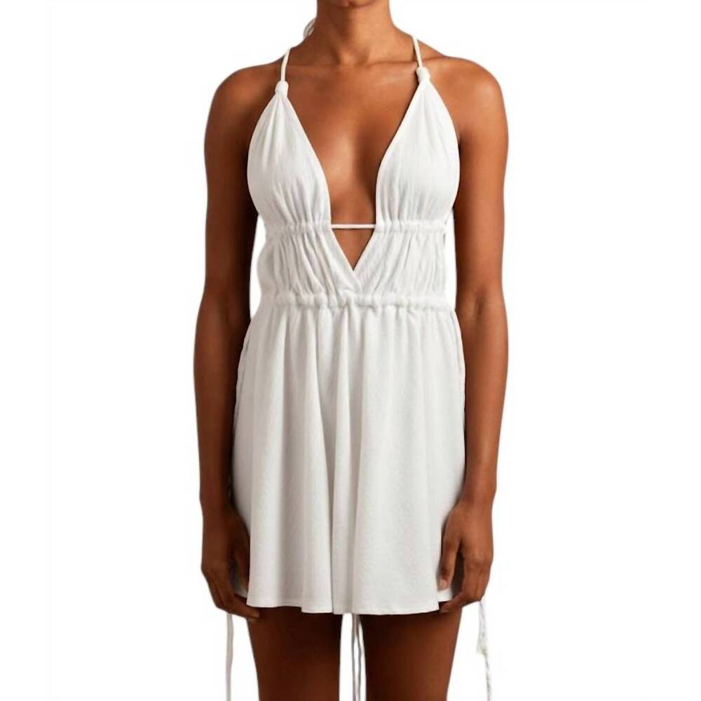 NEW CARAVANA astu mini dress in natural